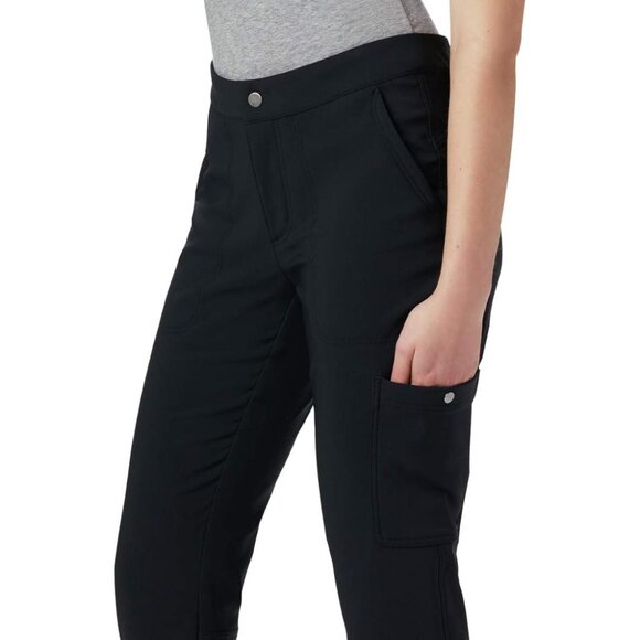 NWT Columbia Size 6 Black Straight-Leg Pants Pockets Stretch Fabric - Picture 5 of 16